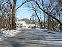 Approaching eastern exit of Arboretum